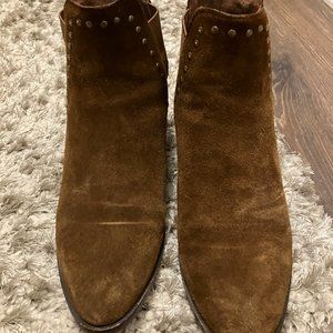 Steve Madden Cade Brown Suede Ankle Boots